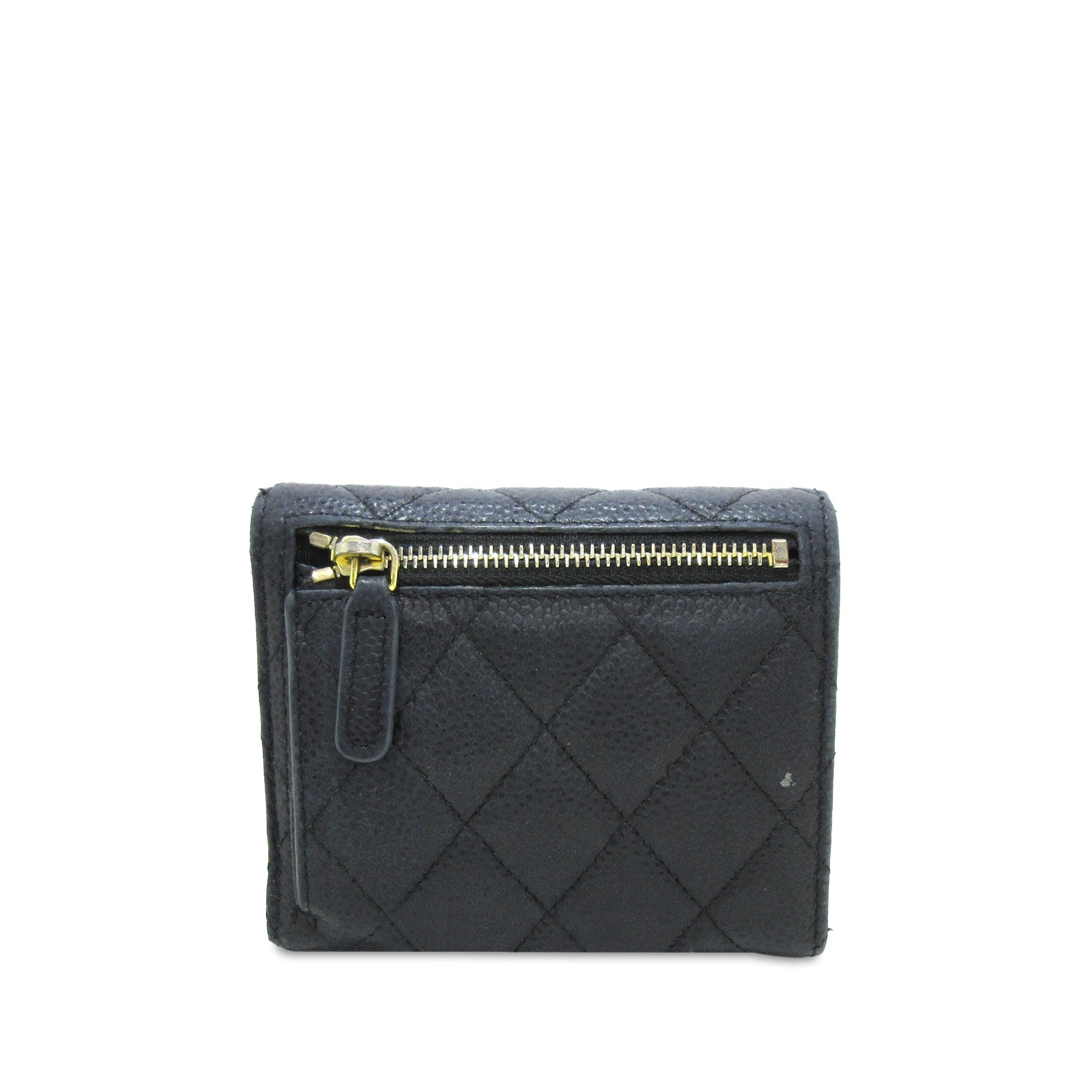 Chanel CC Caviar Trifold Wallet Small Wallets