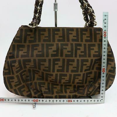 Indistinguishable  Fendi Shoulder Bag Brown Canvas