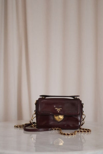 Prada Dark Red Crossbody Bag