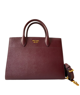 Prada Bicolor Cuic Bibliotheque Tote Bag
