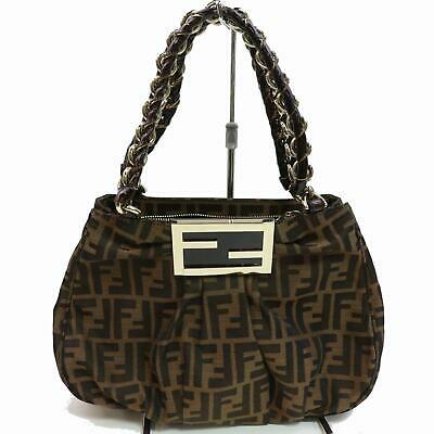 Indistinguishable  Fendi Shoulder Bag Brown Canvas