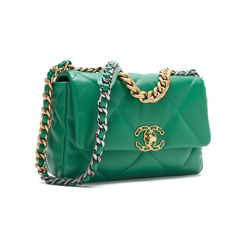 CHANEL ?CHANEL? CHANEL 19 Matrasse 2w Chain Sder  Green (Gen  Silver Gold) Tote Bag  Start Bag  Bag Hybrid ? Ship? Netherlands Online