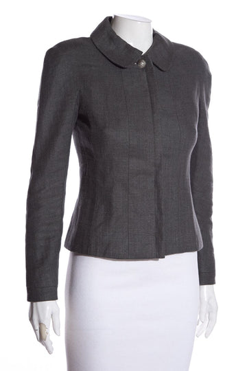 Chanel Grey Jacket SZ 36