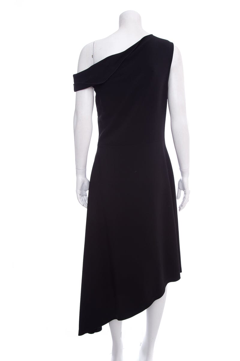 Rosetta Getty Black Drape Effect Dress SZ 8 NWT