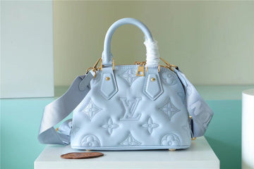 LV Alma BB Bag Handbags,  Shoulder and Cross Body Bags For Womtlm In Bleu Glacier Blue 9.6in/25cm LV M59822