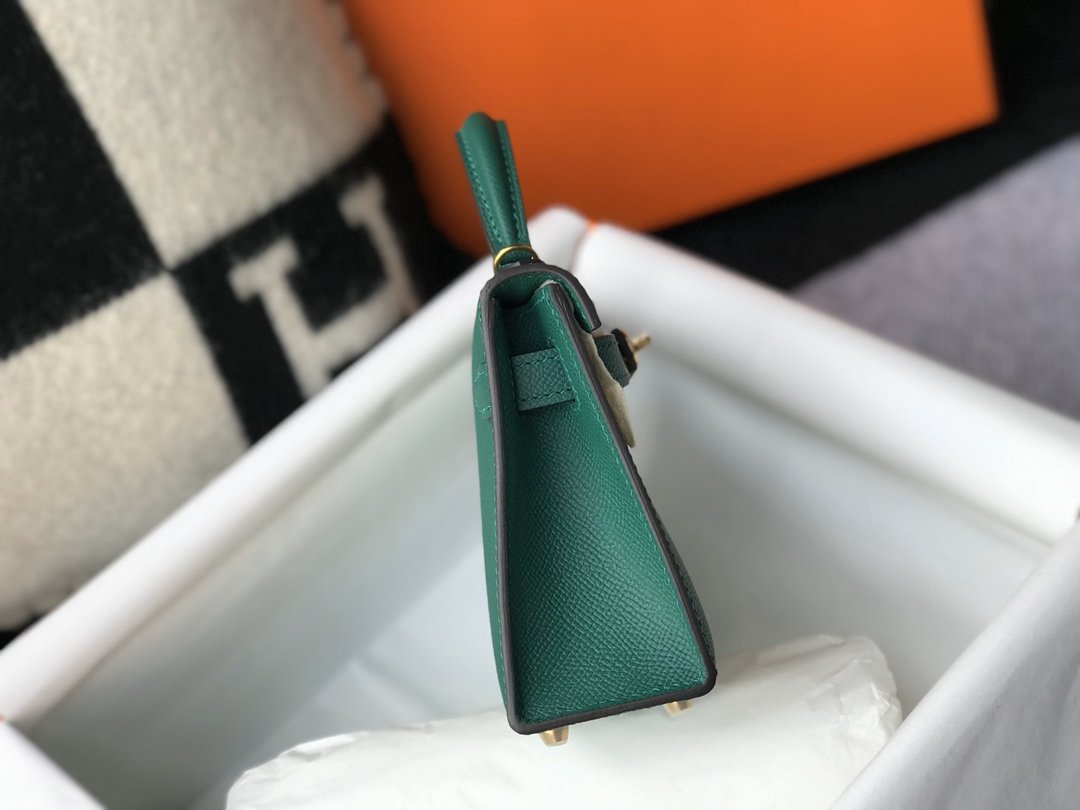 HM Kelly 19 Gretlm With Gold Toned Hardware Bag For Womtlm, Handbags, Shoulder Bags 7.5in/19cm