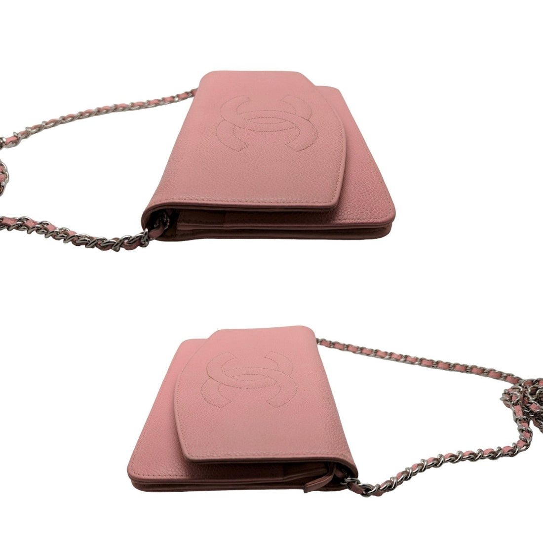 Chanel Bag Vintage Pink Caviar Timeless Wallet On Chain WOC
