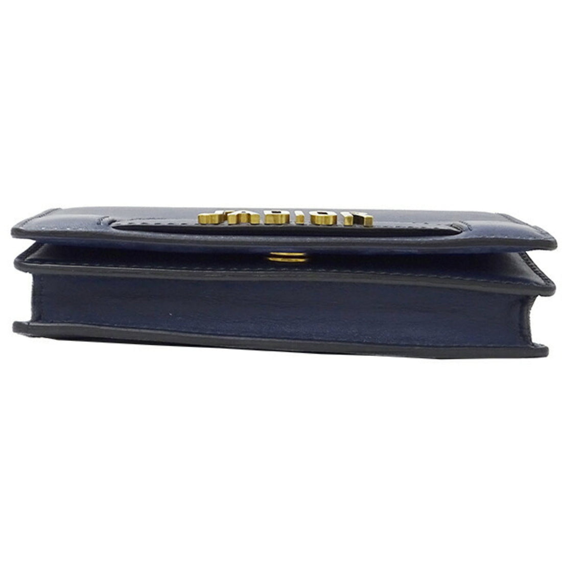 CHRISTIAN DIOR Bag Women's Jadior Shoulder Leather Chain Navy