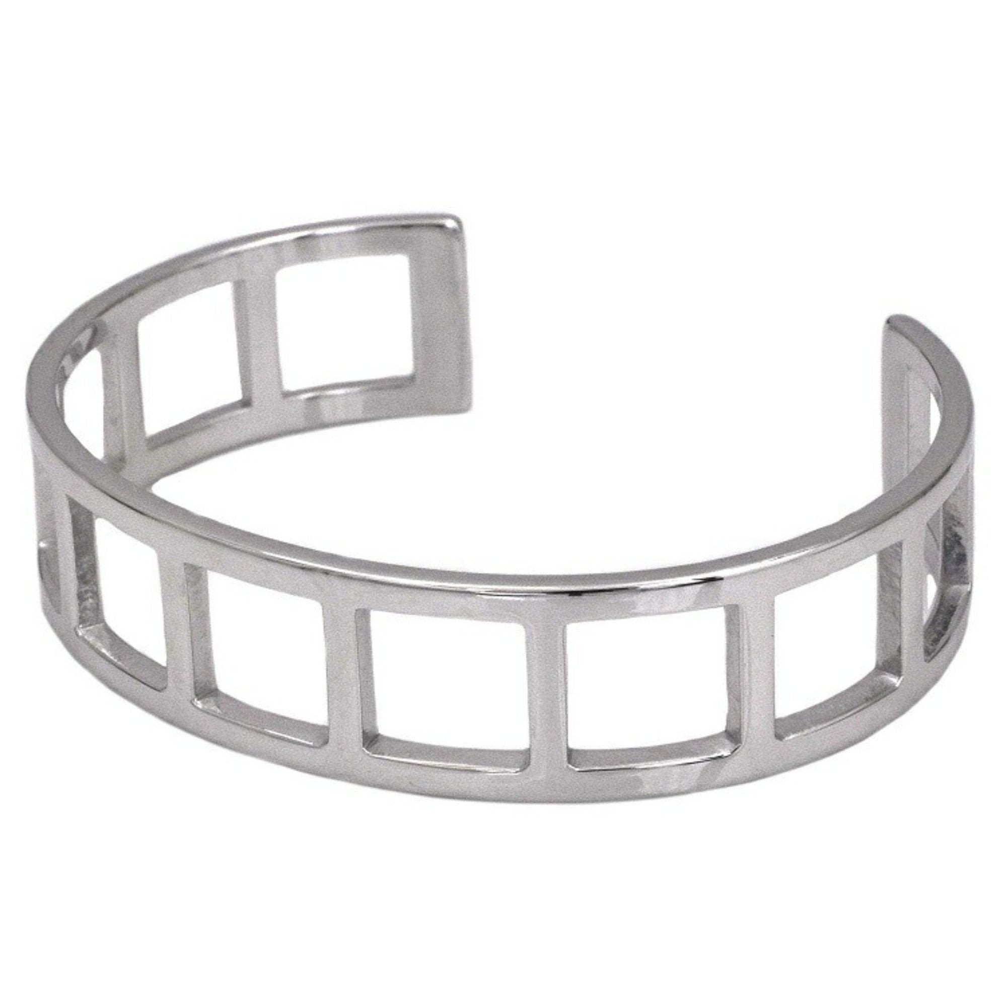 Gucci Bangle Silver Ag 925 GUCCI Bracelet Square Breath Unisex