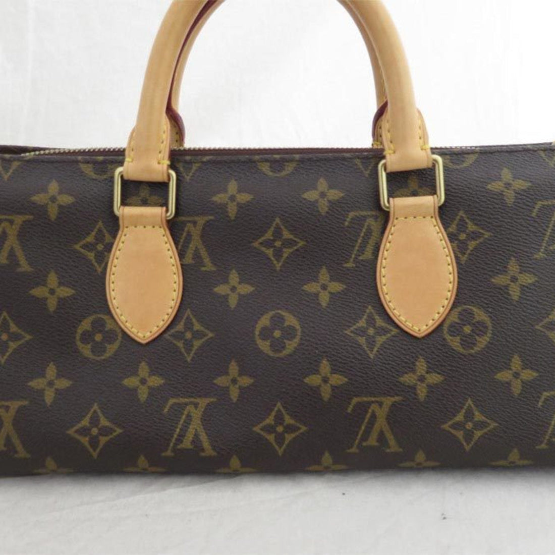 LOUIS VUITTON Handbag Monogram Popincourt Canvas Brown Women's M40009 e54399a