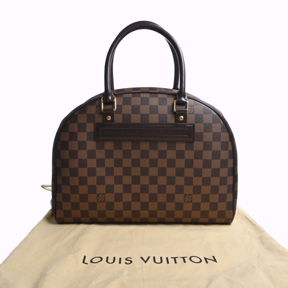 LOUIS VUITTON Damier Nolita Handbag N41455 Brown Women's