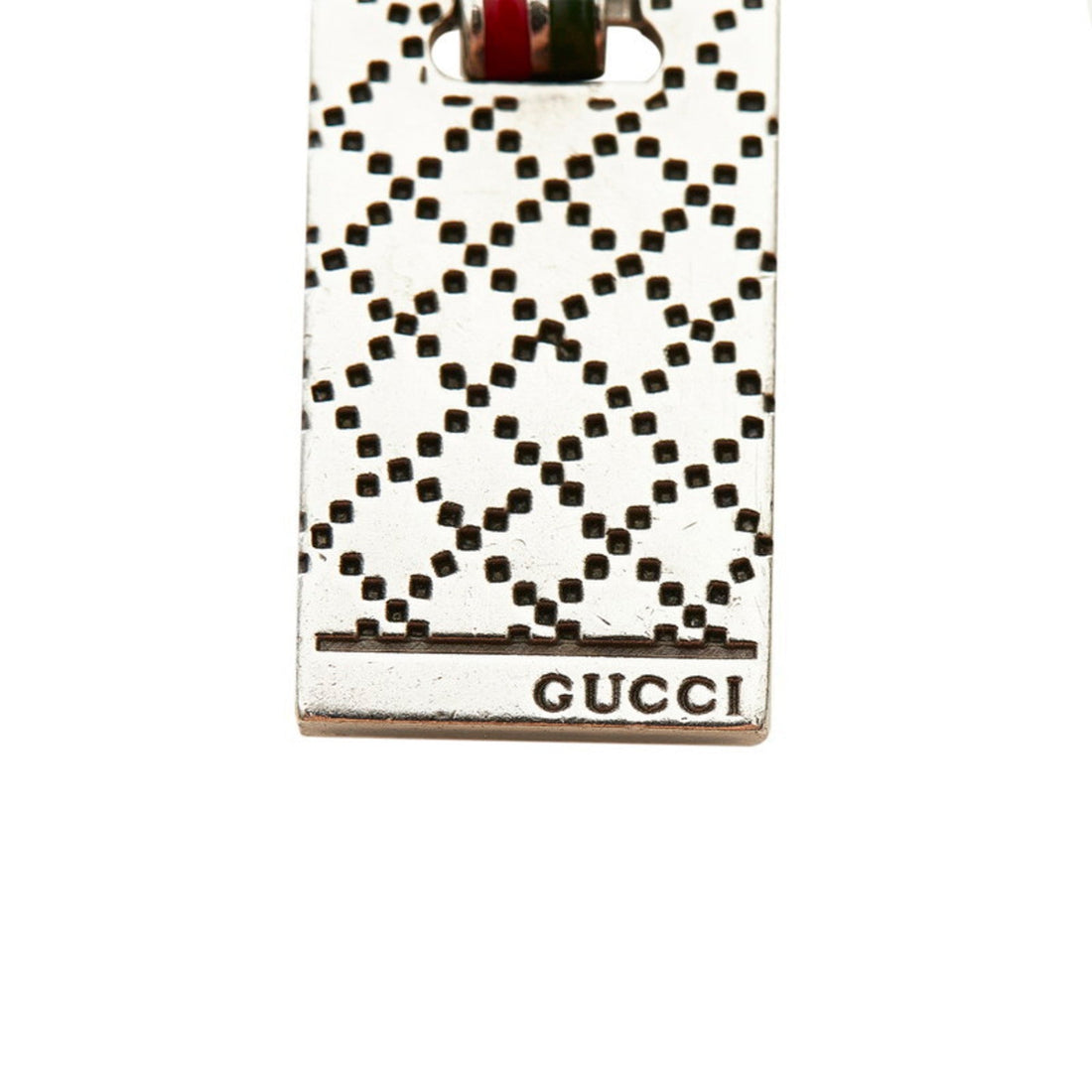 Gucci Diamante Motif Necklace Silver Red Green SV925 Ladies GUCCI