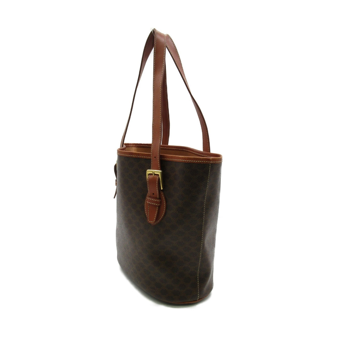 Celine Tote Bag Brown PVC coated canvas