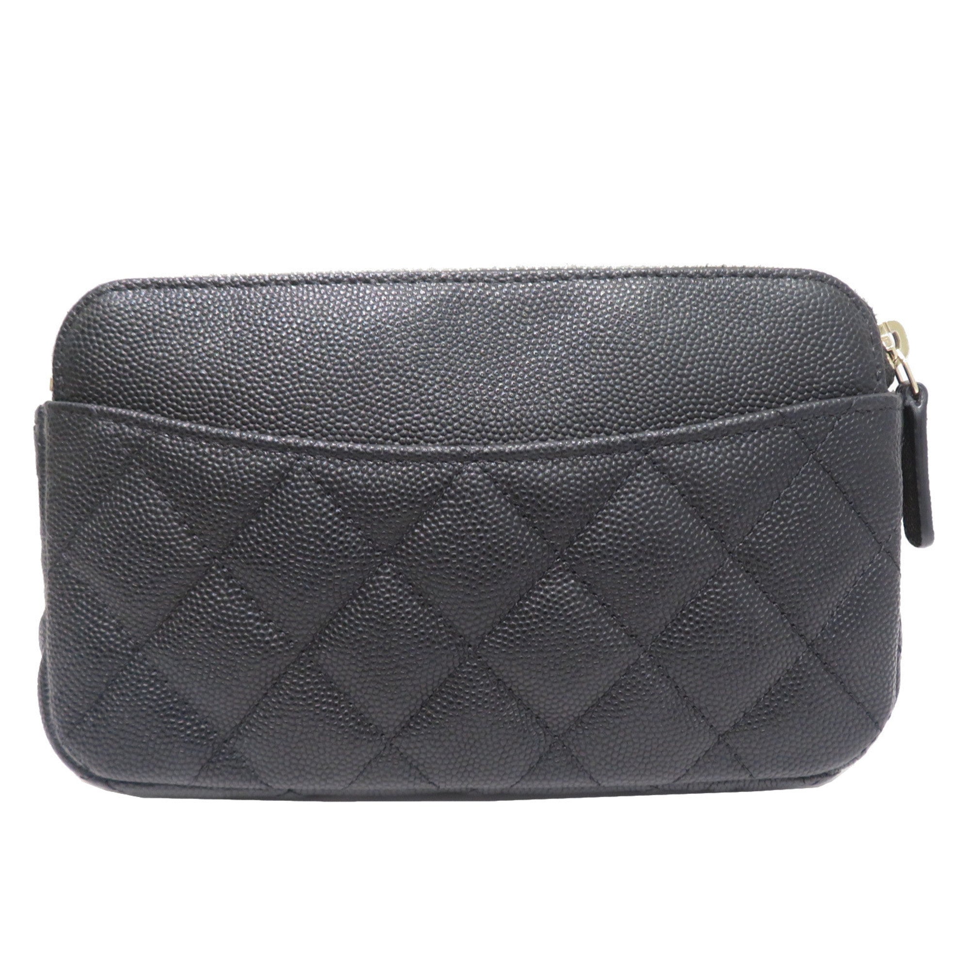 Chanel Chain AP2096 Shoulder Bag Black SG Hardware Caviar Skin Ladies