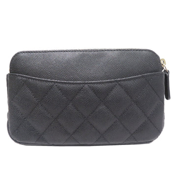 Chanel Chain AP2096 Shoulder Bag Black SG Hardware Caviar Skin Ladies