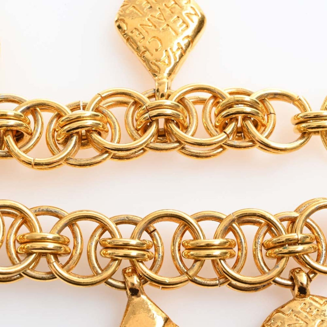Chanel Mademoiselle Chain Bracelet Gold Ladies