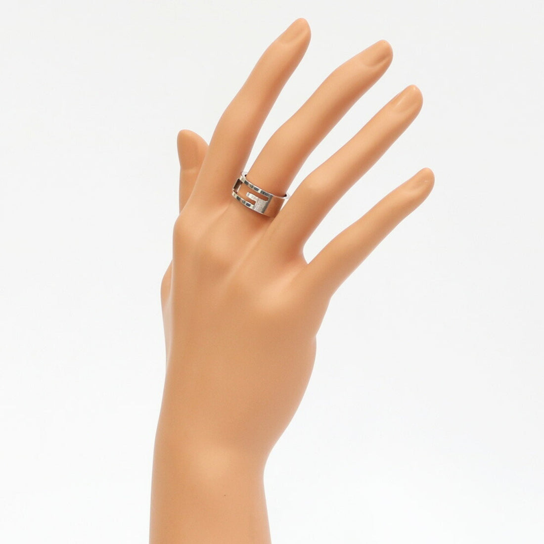 Gucci SV925 Ring G Mark Branded No. 11 # 12 Silver Ladies 925