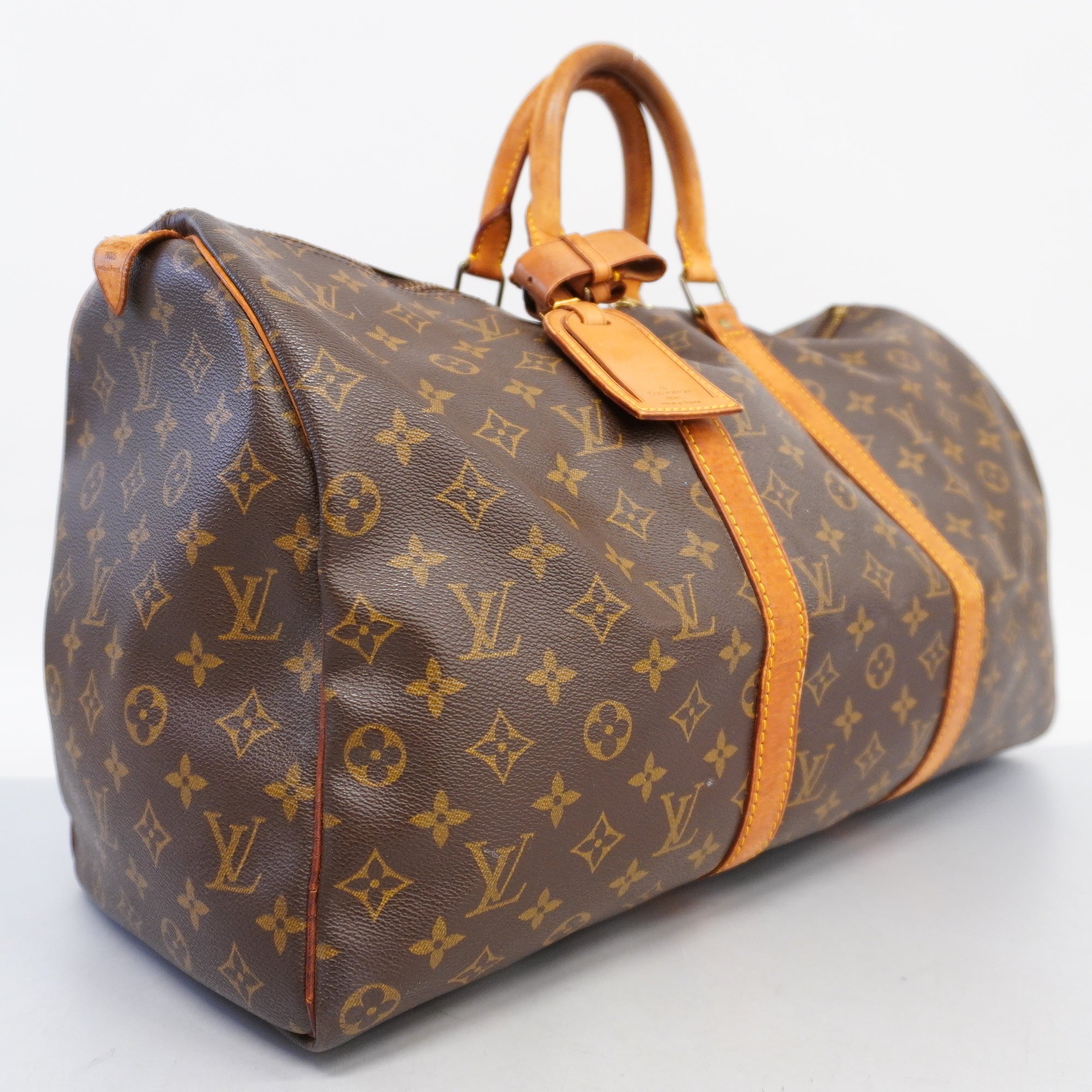 LOUIS VUITTONAuth Monogram Keepol 50 M41426 Boston Bag