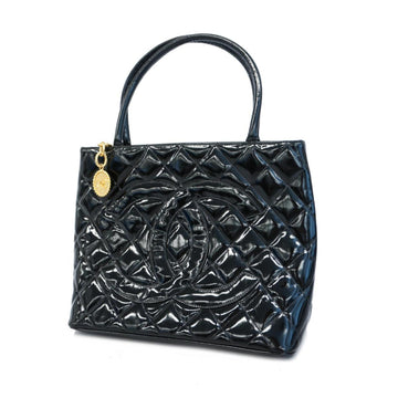 Chanel Tote Bag, Reproduction Tote, Patent Leather, Black, Women's