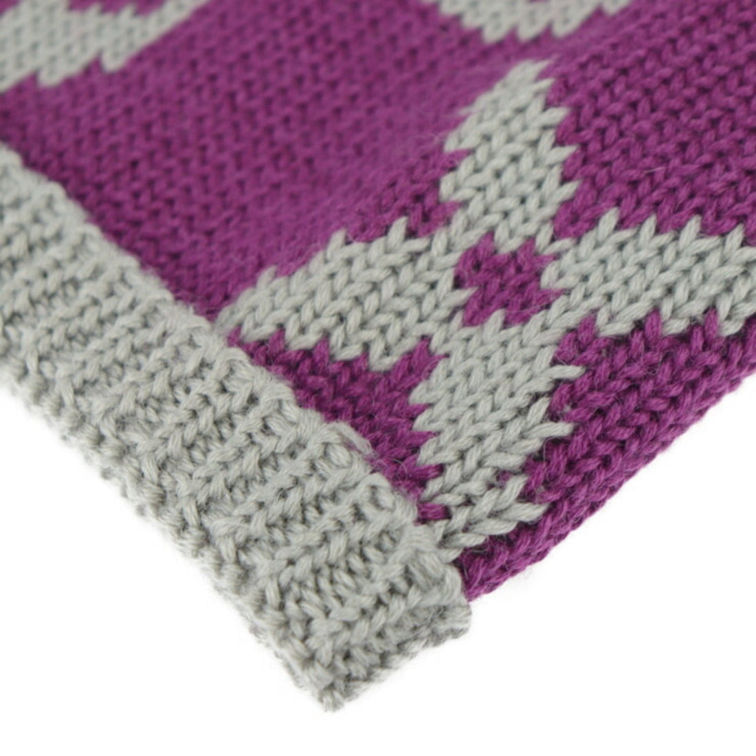 LOUIS VUITTON Snood Grand Floor Monogram Muffler M72768 Wool 100% Gray Neck Warmer