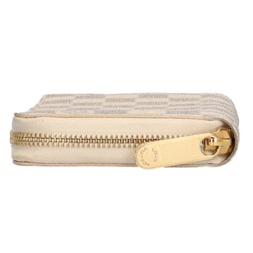 LOUIS VUITTON Zippy Damier Azur Long Wallet Canvas Women's