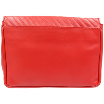 Celine leather red chain shoulder bag