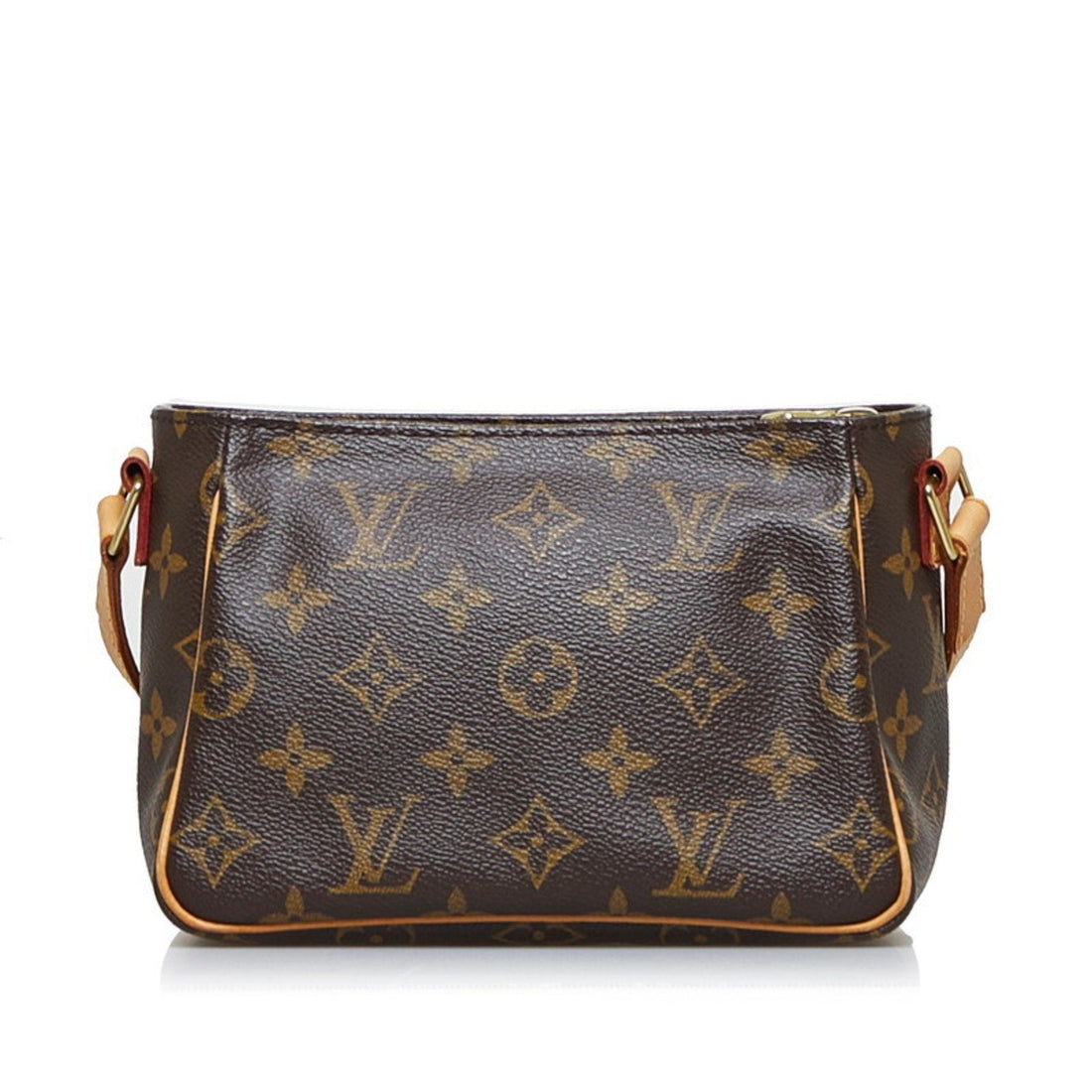 LOUIS VUITTON Monogram Vibasite PM Shoulder Bag M51165 Brown PVC Leather Ladies