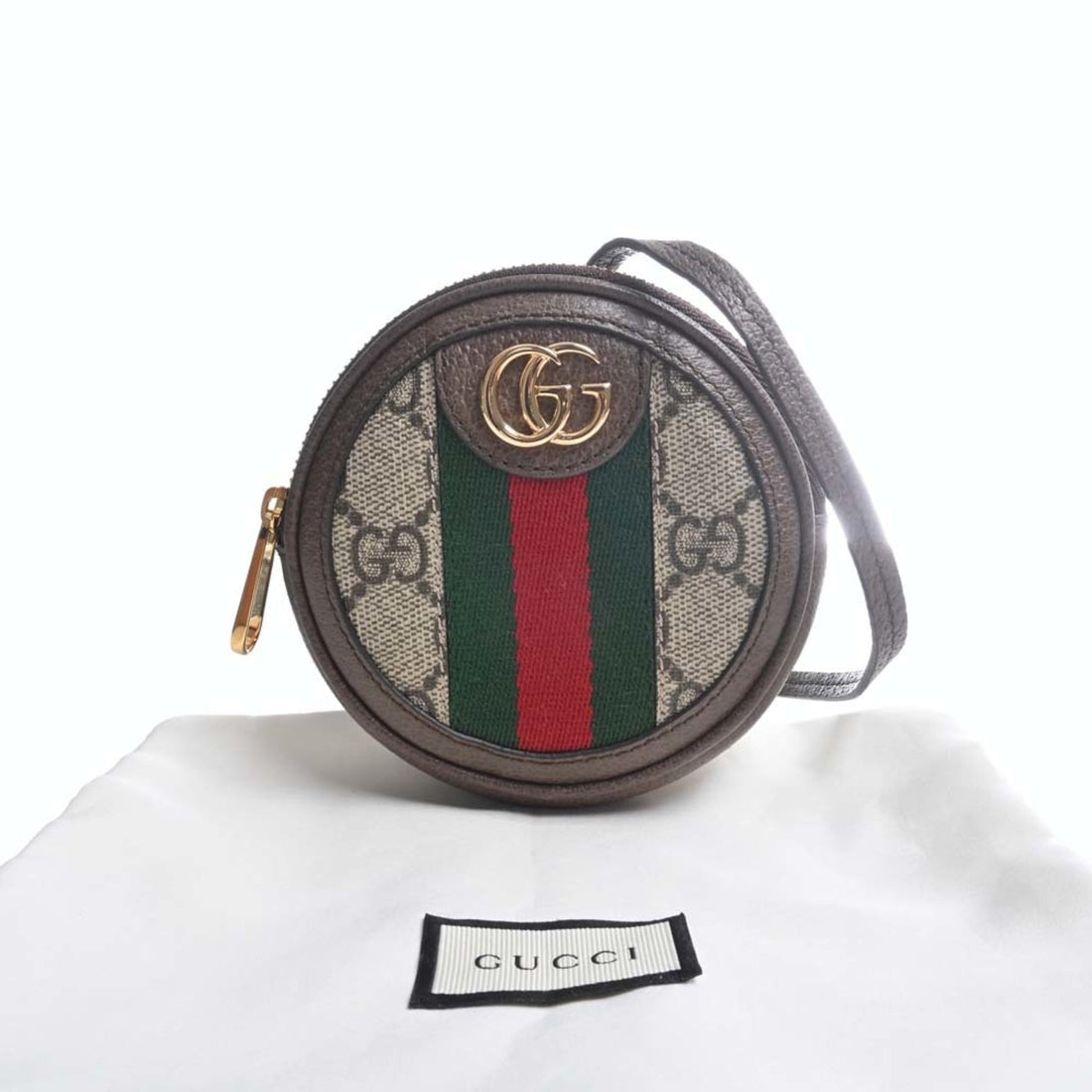 GUCCI GG Supreme Ophidia Shoulder Bag 625552 Beige Brown Women's