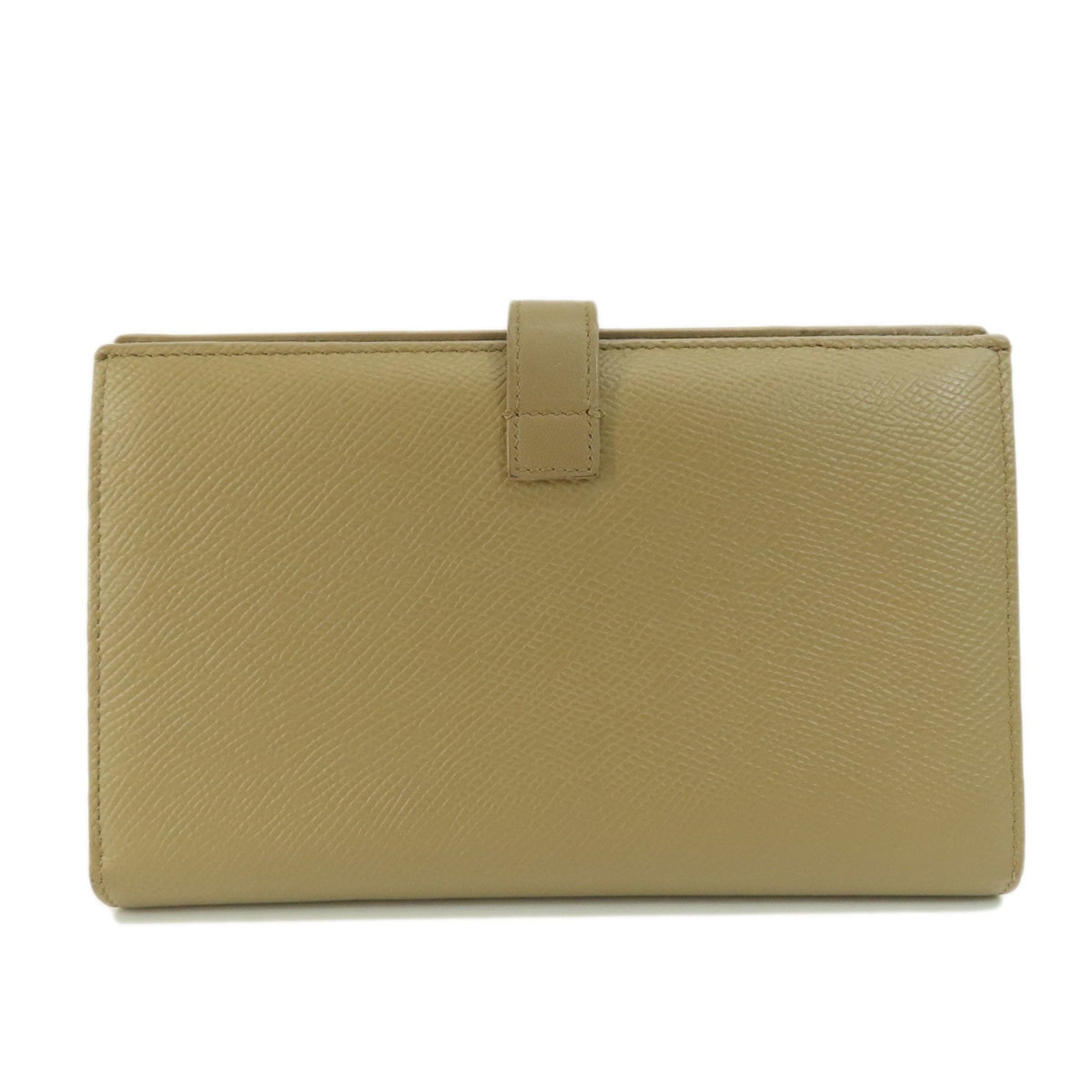 Celine Long Wallet Leather Ladies