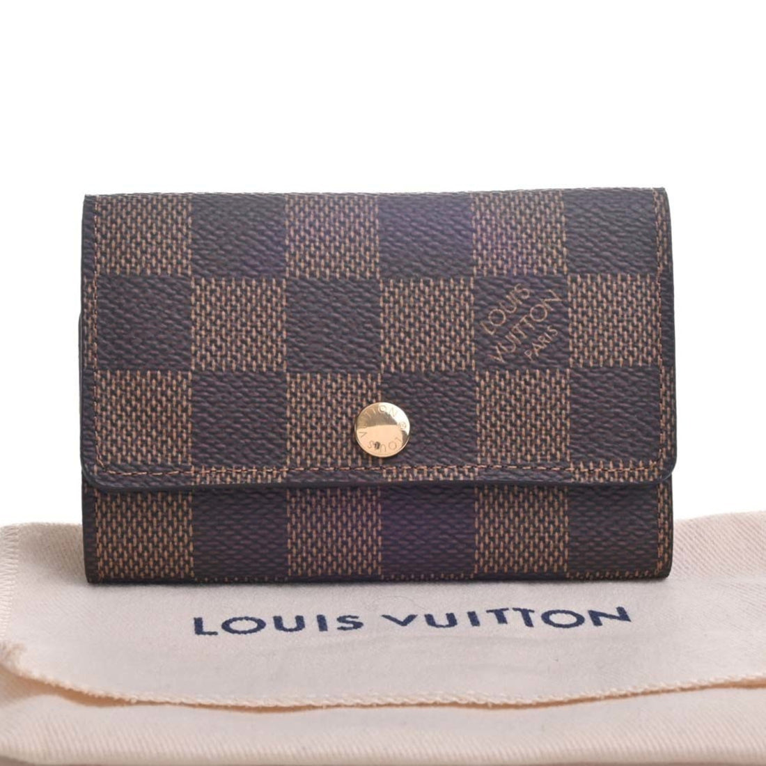 LOUIS VUITTON Damier Multicle 6 Row Key Case N62630 Brown Women's