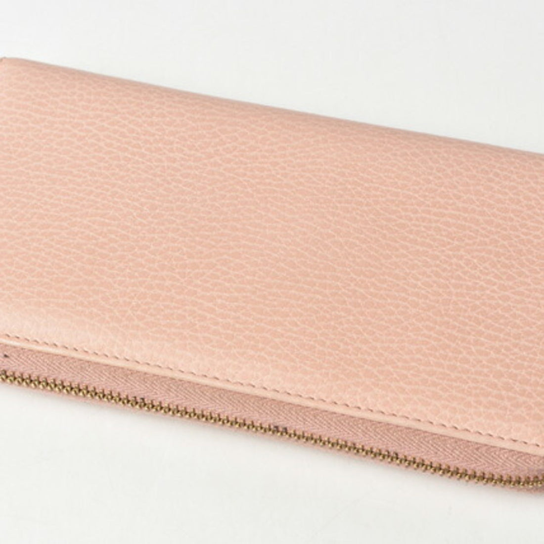 Gucci Wallet GUCCI Long / Petit Marmont Leather Pink Beige Round 456117