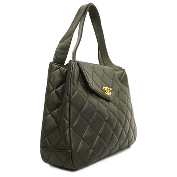 ChanelAuth  Matelasse Lambskin Women's Leather HandBag Black