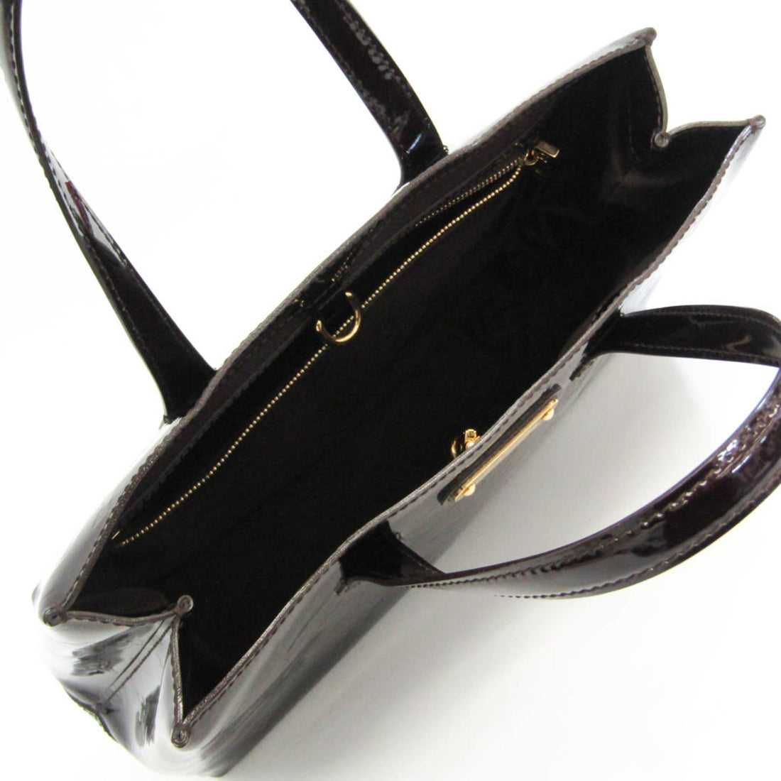 LOUIS VUITTON Monogram Vernis Wilshire PM M93641 Women's Handbag Amarante