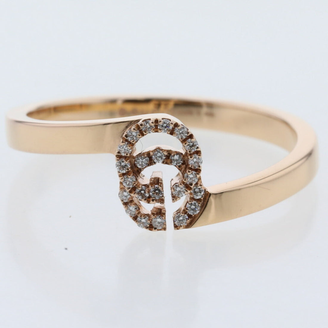 Gucci Ring GG Diamond K18 Pink Gold No. 11 Ladies GUCCI K21001204