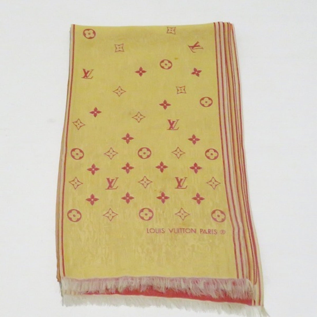 LOUIS VUITTON Monogram Brand Accessory Stole Unisex