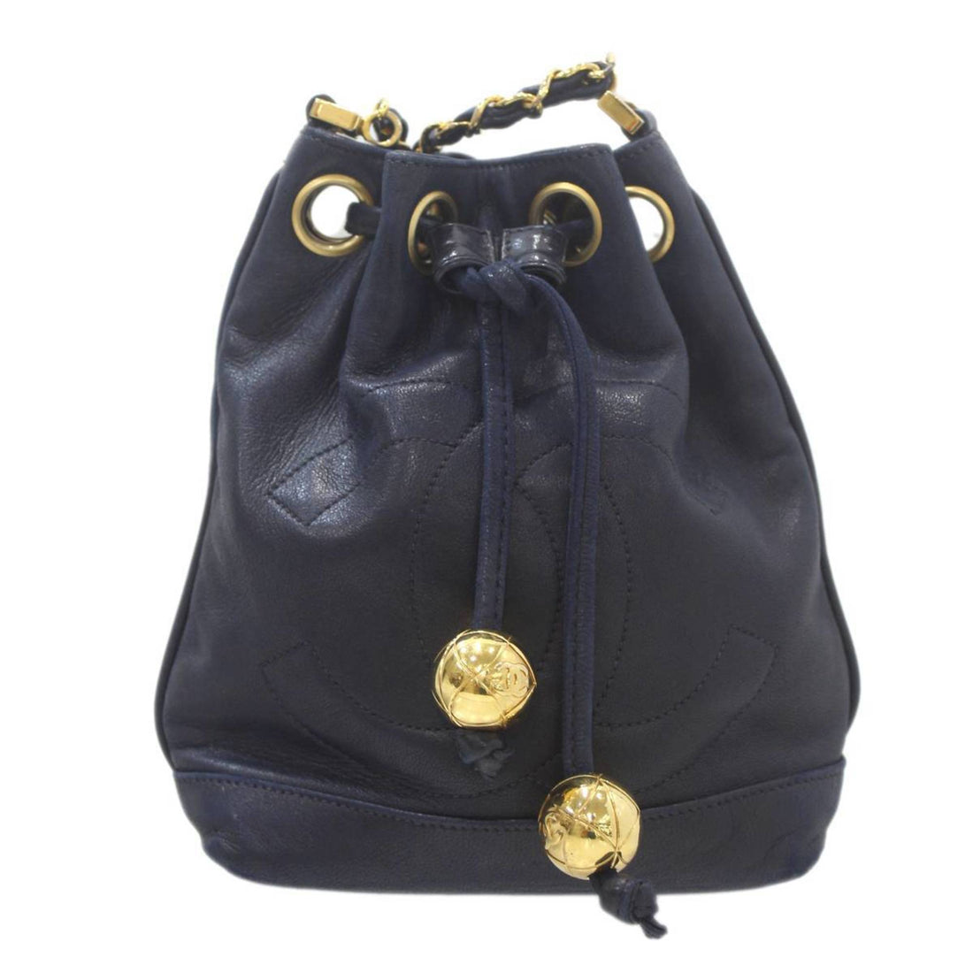 CHANEL Shoulder Bag Navy