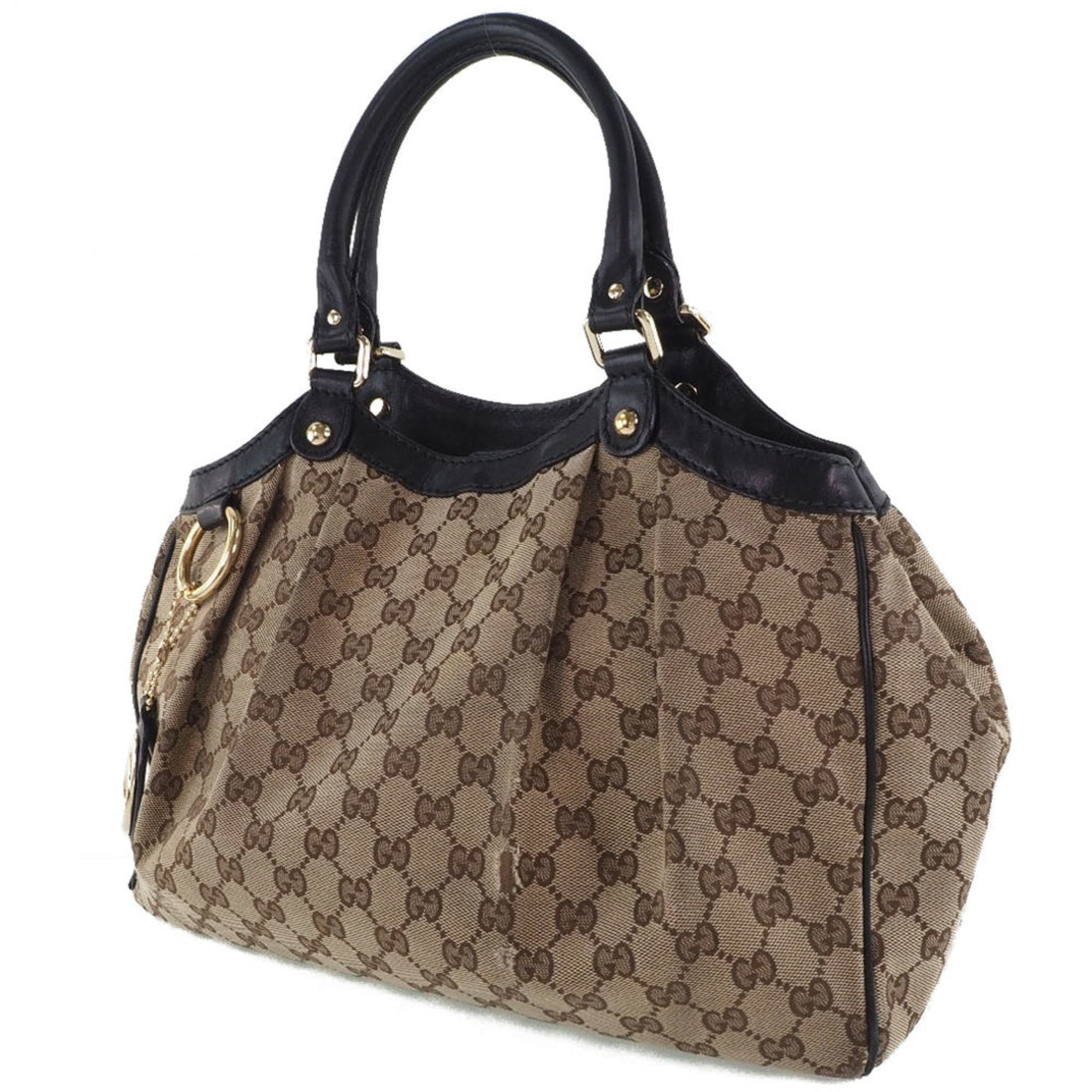 Gucci Suki Interlocking G 211944 GG Canvas Brown Women's Tote Bag