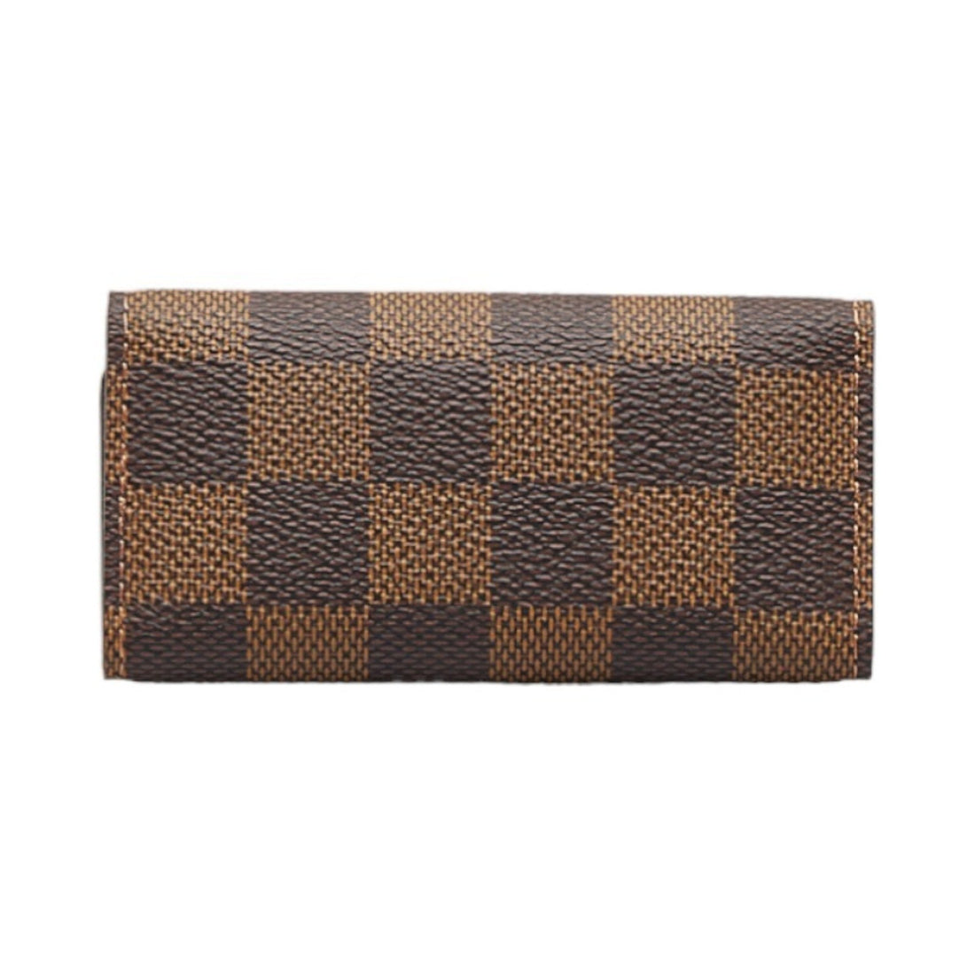LOUIS VUITTON Damier Multicle 4 Key Case N62631 Brown PVC Leather Women's