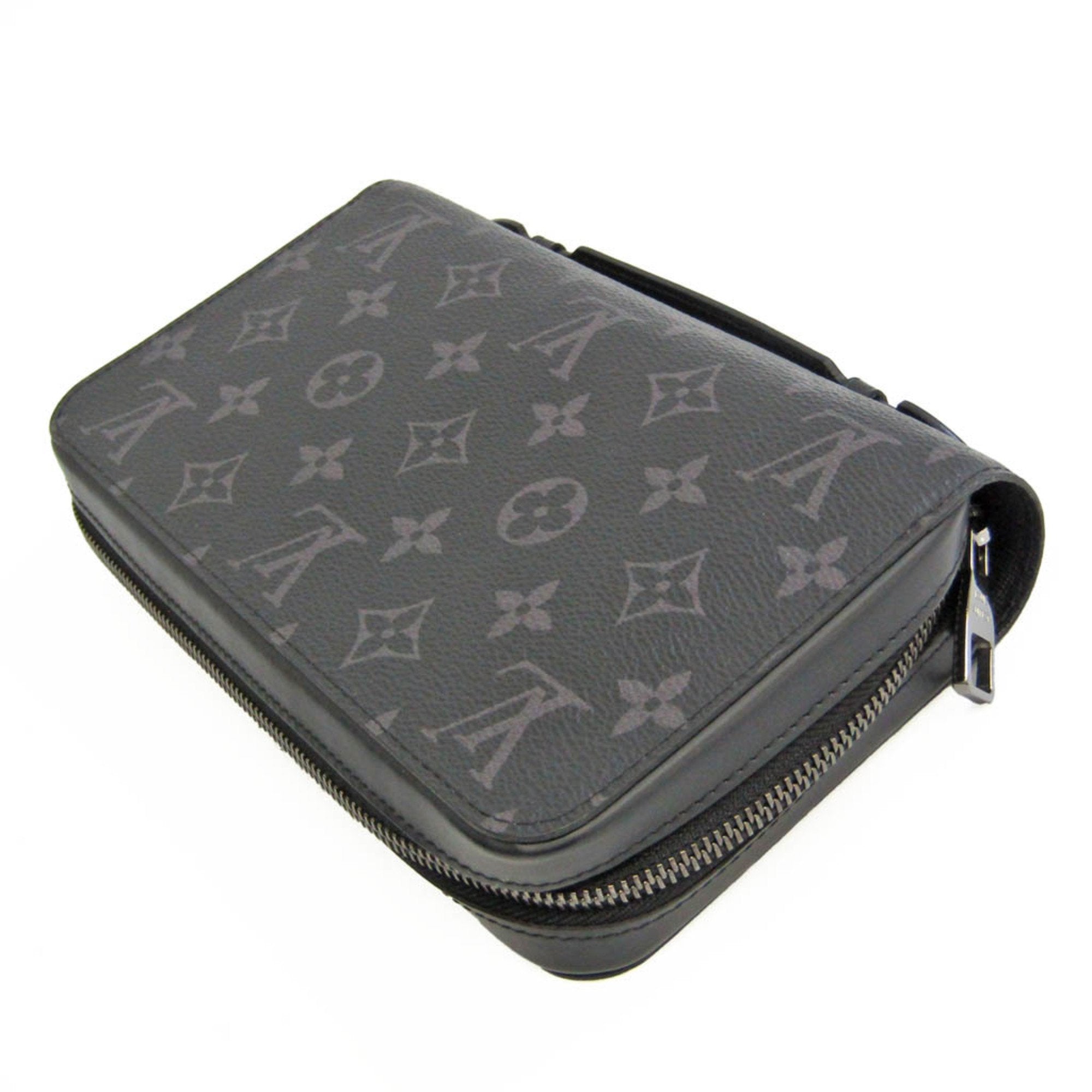 LOUIS VUITTON Monogram Eclipse Zippy XL M61698 Men's Monogram Eclipse Long Wallet [bi-fold] Monogram Eclipse