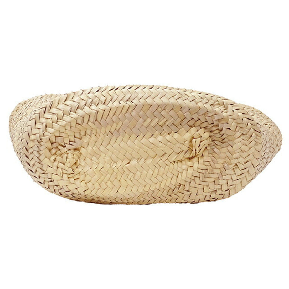 Celine Bag Ladies Triomphe Tote Raffia Calfskin Medium Classic Pannier Tan Brown Basket