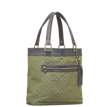 LOUIS VUITTON Monogram Lucile GM Tote Bag Shoulder M92681 Green Dark Brown Canvas Leather Women's