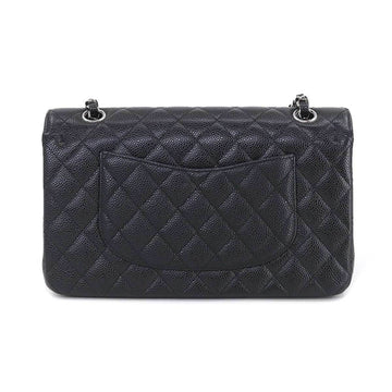 Chanel Matelasse 25 Chain Shoulder Bag Caviar Skin Leather Black A01112 Silver Hardware