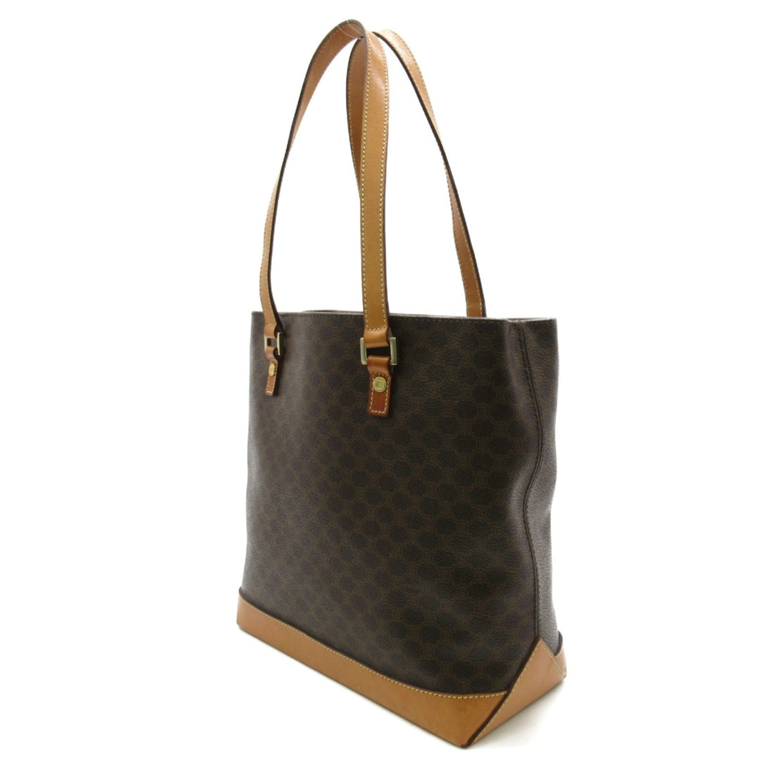 Celine Tote Bag Brown PVC coated canvas