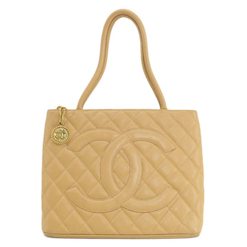 Chanel Reproduction Tote Bag Caviar Skin Women's