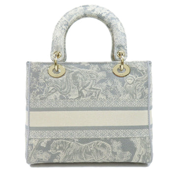CHRISTIAN DIOR Lady HandBag Canvas Ladies