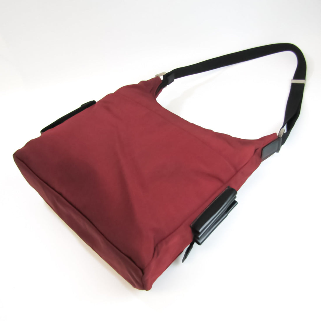 Gucci 019 0312 Unisex Nylon Canvas,Leather Messenger Bag,Shoulder Bag Red Brown