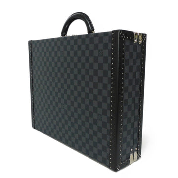 LOUIS VUITTON Trunk President Logo Black Attache Case Damier Graphite Noir N48190 Men's Bag