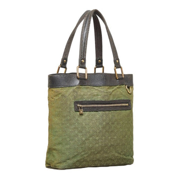 LOUIS VUITTON Monogram Lucile GM Shoulder Bag Tote M92681 Green Dark Brown Canvas Leather Women's