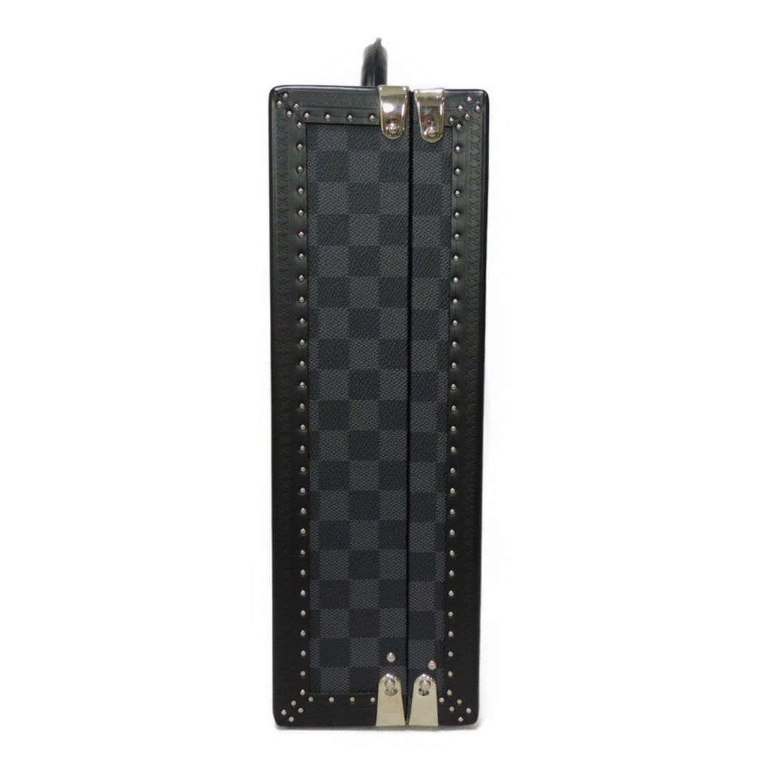 LOUIS VUITTON Trunk President Logo Black Attache Case Damier Graphite Noir N48190 Men's Bag