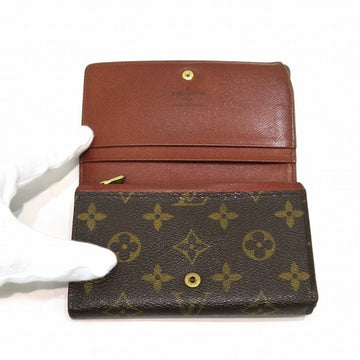 LOUIS VUITTON Monogram Portomonevier Tresor M61730 Bifold Wallet Unisex